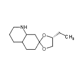 CAS#: 503000-55-3， (4R)-4-Ethyloctahydro-1'H-Spiro[1,3-Dioxolane-2,7'-Quinoline]