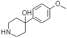 structure of CAS# 50329-87-8, 4-(4-Methoxyphenyl)-4-Piperidinol;MFCD05237200