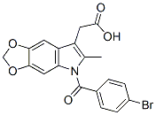 CAS#: 50332-01-9， 5-(4-Bromobenzoyl)-6-Methyl-5H-1,3-Dioxolo[4,5-f]Indole-7-Acetic Acid