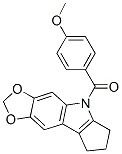 CAS#: 50332-17-7， 5,6,7,8-Tetrahydro-5-(p-Anisoyl)Cyclopenta[b]-1,3-Dioxolo[4,5-f]Indole