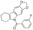 CAS#: 50332-20-2， 5-(3-Fluorobenzoyl)-6,7,8,9-Tetrahydro-5H-1,3-Dioxolo[4,5-b]Carbazole