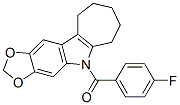 CAS#: 50332-29-1， 5,6,7,8,9,10-Hexahydro-5-(4-Fluorobenzoyl)Cyclohepta[b]-1,3-Dioxolo[4,5-f]Indole