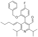 CAS#: 503559-82-8， 4-[4-Fluoro-2-(Phenylmethoxy)Phenyl]-2,6-Bis(1-Methylethyl)-5-(1-Penten-1-Yl)-3-Pyridinecarboxaldehyde