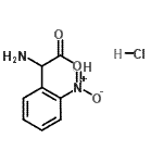CAS 登录号：50357-25-0， 氨基(2-硝基苯基)乙酸盐酸盐(1:1)