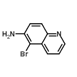 structure of CAS# 50358-42-4, 5-Bromo-6-Quinolinamine;5-bromoquinolin-6-amine;6-Amino-5-bromoquinoline;6-quinolinamine, 5-bromo-