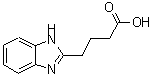 结构式 CAS# 50365-32-7, 4-(1H-苯并咪唑-2-基)丁酸