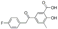 CAS 登录号：50439-08-2， 5-[(4-氟苯基)乙酰基]-2-羟基-3-甲基苯甲酸