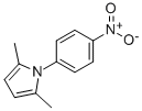 structure of CAS# 5044-22-4, 2,5-Dimethyl-1-(4-Nitrophenyl)-1H-Pyrrole;Oprea1_443526;Maybridge1_007286;2,5-Dimethyl-1-(P-Nitrophenyl)Pyrrole