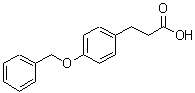 结构式 CAS# 50463-48-4, 3-[4-(苄氧基)苯基]丙酸