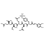 CAS#: 507471-72-9， N-[(2E)-3-(3,4-Dihydroxyphenyl)-2-Propenoyl]-O-Phosphono-L-Tyrosyl-L-alpha-Glutamyl-L-alpha-Glutamyl-L-Isoleucyl-L-Glutamic Acid