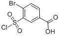 结构式 CAS# 50803-23-1, 4-溴-3-氯磺酰基苯甲酸