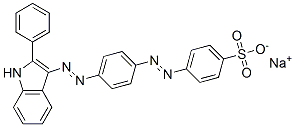 CAS#: 50814-28-3， Sodium 4-[[4-[(2-Phenyl-1H-Indol-3-Yl)Azo]Phenyl]Azo]Benzenesulphonate