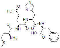 CAS 登录号：50842-42-7， L-蛋氨酰-L-a-谷氨酰-L-组氨酰-L-苯丙氨酸