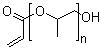 结构式 CAS# 50858-51-0, 聚(丙二醇)丙烯酸酯