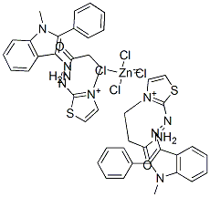 CAS#: 50905-71-0， Bis[3-(3-Amino-3-Oxopropyl)-2-[(1-Methyl-2-Phenyl-1H-Indol-3-Yl)Azo]Thiazolium] Tetrachlorozincate(2-)
