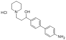 CAS 登录号:50910-32-2, alpha-(4'-氨基-4-联苯基)-1-哌啶丙醇盐酸盐