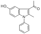 structure of CAS# 5102-18-1, 1-(5-Hydroxy-2-Methyl-1-Phenyl-1H-Indol-3-Yl)-Ethanone;1-(5-Hydroxy-2-Methyl-1-Phenyl-1H-Indol-3-Yl)Ethanone(SALTDATA: FREE);1-(5-HYDROXY-2-METHYL-1-PHENYL-1H-INDOL-3-YL)-ETHANONE