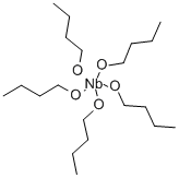 structure of CAS# 51030-47-8, Niobium n-Butoxide;1-Butanol, Niobium(5+) Salt;Butyl Alcohol, Niobium Salt