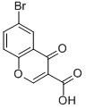 结构式 CAS# 51085-91-7, 6-溴色原酮-3-羧酸
