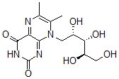 CAS#: 5118-16-1， 1-Deoxy-1-(3,4-dihydro-6,7-dimethyl-2,4-dioxo-8(2H)-pteridinyl)-Ribitol
