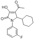 CAS 登录号：512177-56-9， 4-乙酰基-5-环己基-1-(3-氟苯基)-1,5-二氢-3-羟基-2H-吡咯-2-酮