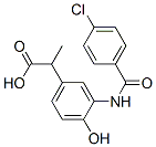 CAS#: 51234-97-0， 2-[3-[(4-Chlorobenzoyl)Amino]-4-Hydroxyphenyl]Propionic Acid