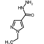 structure of CAS# 512809-51-7, 1-Ethyl-1H-Pyrazole-4-Carbohydrazide;1-Ethyl-1 H -pyrazole-4-carboxylic acid hydrazide;1-ETHYL-1H-PYRAZOLE-4-CARBOXYLIC ACID HYDRAZIDE;1-ethylpyrazole-4-carbohydrazide