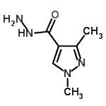 structure of CAS# 512810-25-2, 1,3-Dimethyl-1H-Pyrazole-4-Carbohydrazide;1,3-Dimethyl-1H-pyrazole-4-carbohydrazide;1,3-dimethylpyrazole-4-carbohydrazide;MFCD03419412