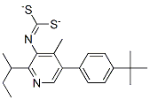 CAS#: 51308-56-6， S-(4-(1,1-Dimethylethyl)Phenyl)Methyl S-(1-Methylpropyl) 3-Pyridinylcarbonimidodithioate