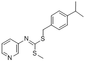 CAS#: 51308-72-6， S-Methyl S-(4-(1-Methylethyl)Phenyl)Methyl 3-Pyridinylcarbonimidodithioate