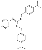 CAS#: 51308-75-9， Bis((4-(1-Methylethyl)Phenyl)Methyl) 3-Pyridinylcarbonimidodithioate