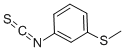 structure of CAS# 51333-80-3, 3-(Methylthio)Phenyl Isothiocyanate;1-Isothiocyanato-3-Methylsulfanyl-Benzene;1-Isothiocyanato-3-(Methylthio)Benzene;1-Isothiocyanato-3-(Methylsulfanyl)Benzene