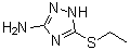 structure of CAS# 51420-35-0, 5-(Ethylsulfanyl)-1H-1,2,4-Triazol-3-Amine;1H-1,2,4-triazol-3-amine, 5-(ethylthio);1H-1,2,4-triazol-3-amine, 5-(ethylthio)-;3-(ethylsulfanyl)-1H-1,2,4-triazol-5-amine