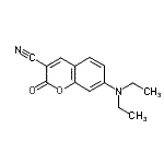 结构式 CAS# 51473-74-6, 7-(二乙基氨基)-2-氧代-2H-苯并吡喃-3-甲腈