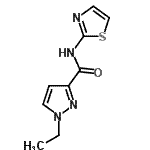 CAS#: 514801-40-2， 1-Ethyl-N-(1,3-Thiazol-2-Yl)-1H-Pyrazole-3-Carboxamide