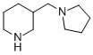 structure of CAS# 514842-98-9, 3-Pyrrolidin-1-Ylmethyl-Piperidine;3-(Pyrrolidin-1-Ylmethyl)Piperidine(SALTDATA: 2Hcl H2O);3-(Pyrrolidin-1-Ylmethyl)Piperidine Dihydrochloride;3-PYRROLIDIN-1-YLMETHYL-PIPERIDINE