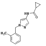 CAS#: 514854-81-0， N-[1-(2-Methylbenzyl)-1H-Pyrazol-4-Yl]Cyclopropanecarboxamide