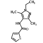 CAS#: 514855-99-3， N-(1-Ethyl-3,5-Dimethyl-1H-Pyrazol-4-Yl)-2-Thiophenecarboxamide