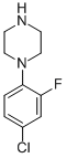 structure of CAS# 515160-75-5, 1-(4-Chloro-2-Fluorophenyl)-Piperazine