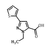 CAS#: 515812-03-0， 1-Ethyl-3-(2-Thienyl)-1H-Pyrazole-5-Carboxylic Acid