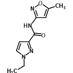CAS#: 515848-59-6， 1-Ethyl-N-(5-Methyl-1,2-Oxazol-3-Yl)-1H-Pyrazole-3-Carboxamide
