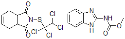 CAS#: 51602-12-1， Methyl 1H-benzimidazol-2-ylcarbamate mixt. with 3a,4,7,7a-tetrahydro-2-((1,1,2,2-tetrachloroethyl)thio)-1H-isoindole-1,3(2H)-dione