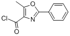 structure of CAS# 51655-71-1, 5-Methyl-2-Phenyl-1,3-Oxazole-4-Carbonyl Chloride;5-Methyl-2-Phenyl-Oxazole-4-Carbonyl Chloride;5-Methyl-2-Phenyl-4-Oxazolecarbonyl Chloride;Cc 26702