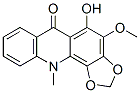 CAS#: 517-76-0， 5-Hydroxy-4-Methoxy-11-Methyl-1,3-Dioxolo[4,5-c]Acridin-6(11H)-One