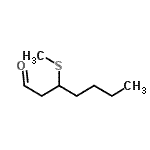 CAS#: 51755-70-5， 3-(Methylsulfanyl)Heptanal