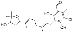 CAS#: 51759-79-6， (-)-3-Chloro-4,6-Dihydroxy-2-Methyl-5-[(2E,6E)-3-Methyl-7-[(2S,4S)-Tetrahydro-4-Hydroxy-5,5-Dimethylfuran-2-Yl]-2,6-Octadienyl]Benzaldehyde