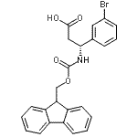 CAS#: 517905-85-0， (3R)-3-(3-Bromophenyl)-3-{[(9H-Fluoren-9-Ylmethoxy)Carbonyl]Amino}Propanoic Acid