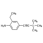 CAS#: 518342-63-7， 2-Ethyl-4-[(Trimethylsilyl)Ethynyl]Aniline
