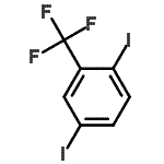 structure of CAS# 518343-63-0, 1,4-Diiodo-2-(Trifluoromethyl)Benzene;2,5-Diiodobenzotrifluoride