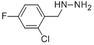 structure of CAS# 51860-05-0, 2-Chloro-4-Fluoro-Benzyl-Hydrazine